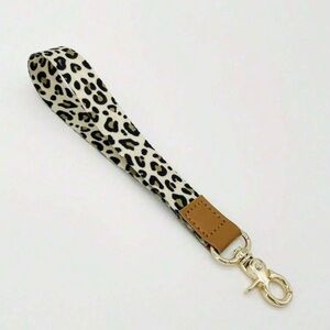 Leopard Print Keychain Wristlet